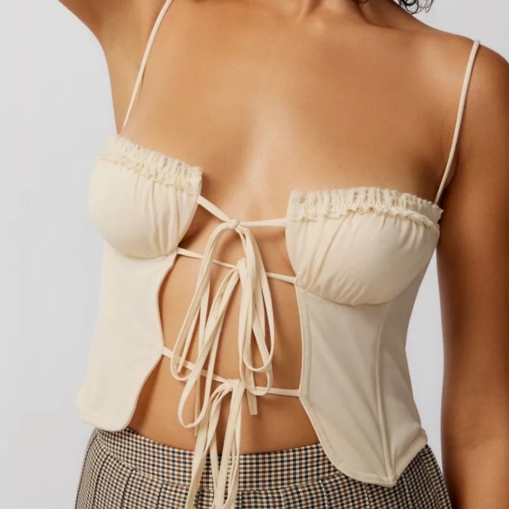 Urban Outfitter tie front corset